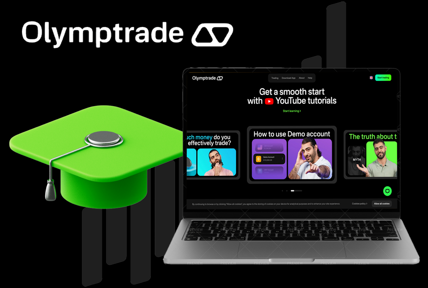 Olymptrade trading education materials